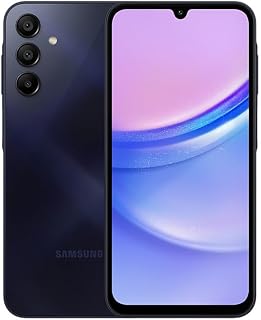 Samsung Galaxy A15 5G (128GB) 6.5" Super AMOLED Display, 50MP Camera, 5000mAh Battery, Android Phone - Blue Black (Renewed)