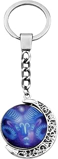 Zodiac Sign Zodiac Astrology Birthday Keychain for Women Men Adult Astrology Gift for Lover