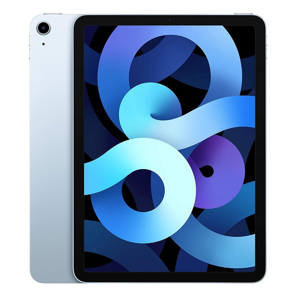 Apple iPad Air (4th Generation, 10.9-inch, 2020), 64GB, Wi-Fi, Sky Blue (Renewed