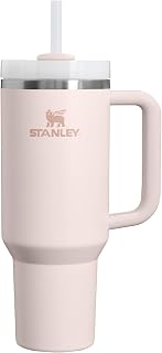 STANLEY 1913 Quencher H2.0 FlowState Tumbler 1.18L - Rose Quartz | Cold For 11 Hours - Iced For 48 Hours - Stainless Steel Tumbler With Straw, Handle And Lid - Dishwasher Safe Travel Mug