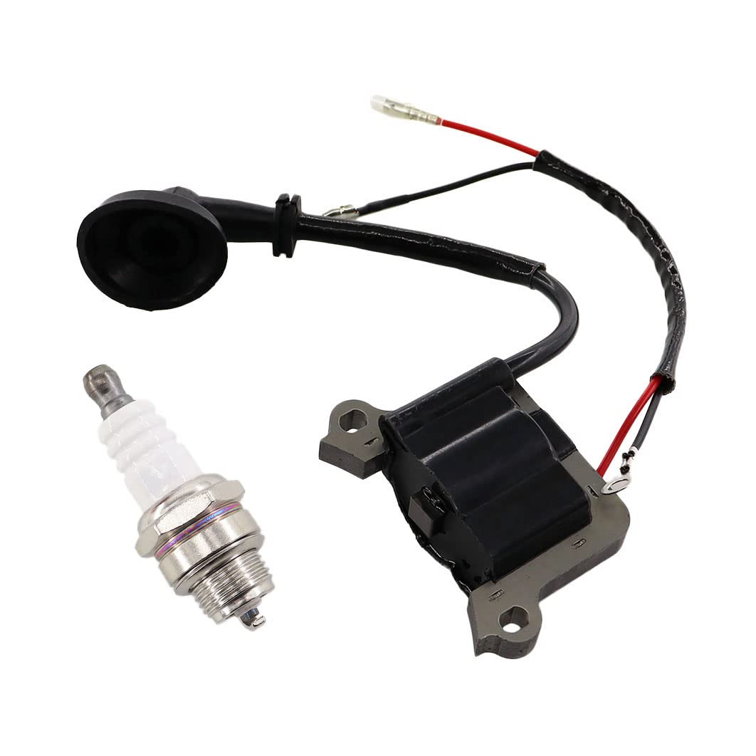 MCHNIC Ignition Coil with Spark Plug for 2 Stroke 43cc 49cc 52cc 3HP Brush Cutte