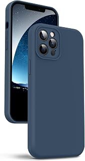 Supdeal Liquid Silicone Case for iPhone 12 Pro Max, 6.7", Dark Blue