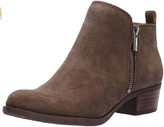Lucky Brand Womens Basel Almond Toe Leather Western Boots