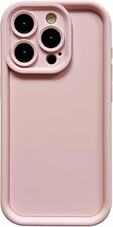 Puxicu Slim Case for iPhone 16 Pro, Enhanced Camera Protection, Shockproof Skin-Friendly Touch Soft Case Cover for iPhone 16 Pro Phone 6.3 inch, Light Pink