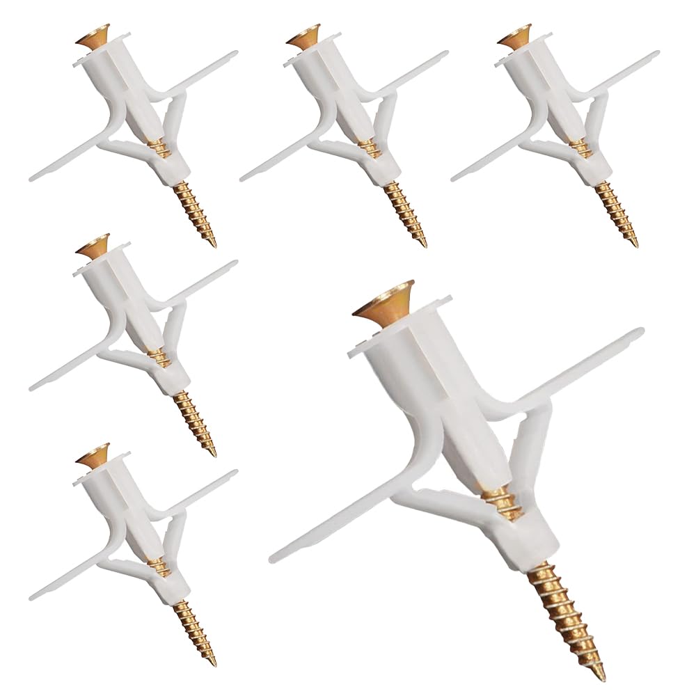 Drywall Anchor Kit 20 Pieces - Grade Drywall & Hollow Wall Anchors Assortment - 