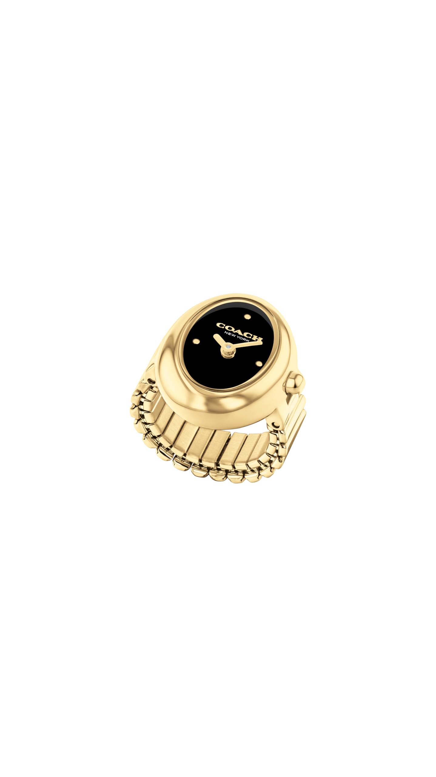 COACH Sammy Women's 2H Quartz Ring Watch - Jewelry-Inspired Design with Stretch 