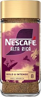 Nescafé Gold Blend Alta Rica Instant Coffee 190g | Pack of 1 | Dark roast coffee; bold intensity with cacao notes; 100% Arabica beans; Latin American sourced blend