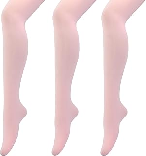 Manzi 3 Pairs Women's Basic Convertible Transitional Ballet Panty