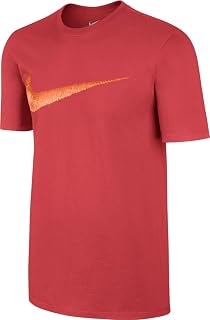 Nike Mens Hangtag Swoosh Tee Track Red/Bright Mandarin XL