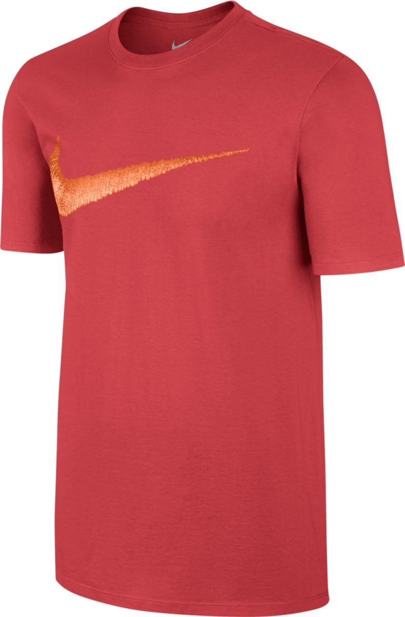 Nike Mens Hangtag Swoosh Tee Track Red/Bright Mandarin XL