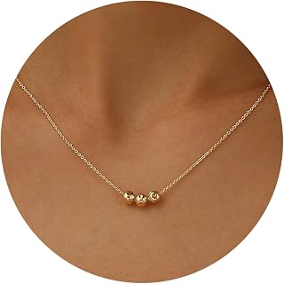 Dainty Necklace-14k Gold/White Gold Plated Lotus Flower Leaf Sun Moon Crown Star Crown Interlocking Inifinity Circle Pendant Necklace for Women