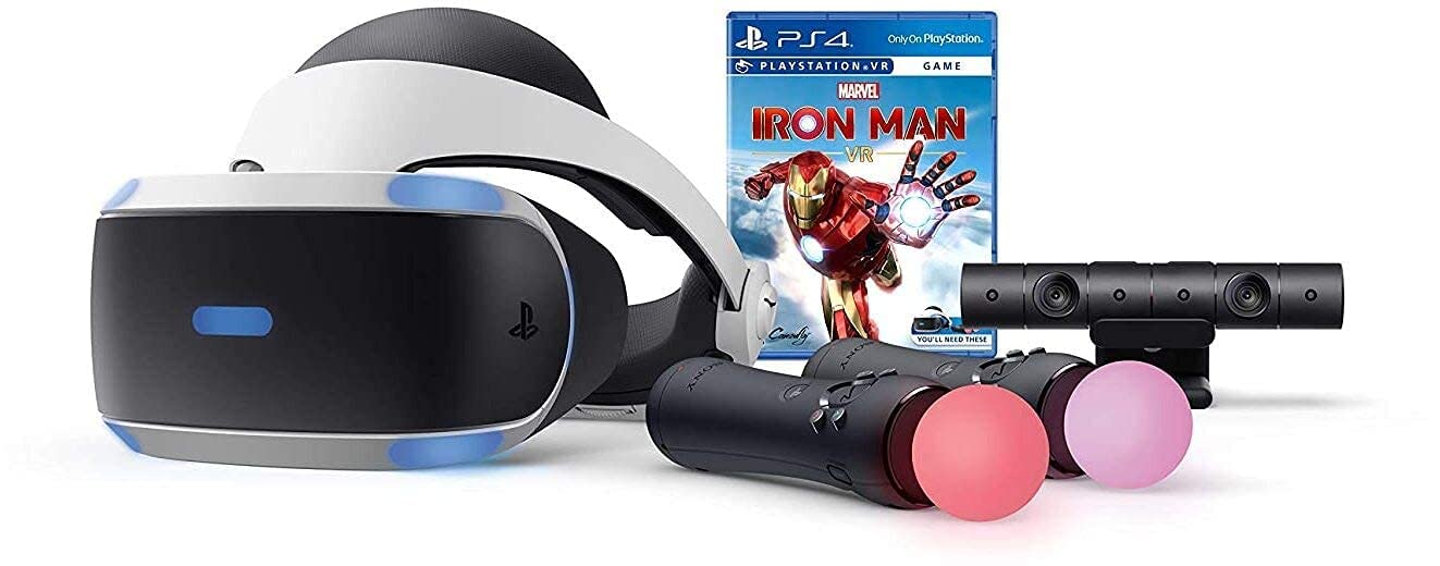 Sony PS4 PSVR Marvel Iron Man Bundle VR Headset + Camera + Controllers 3004152 (