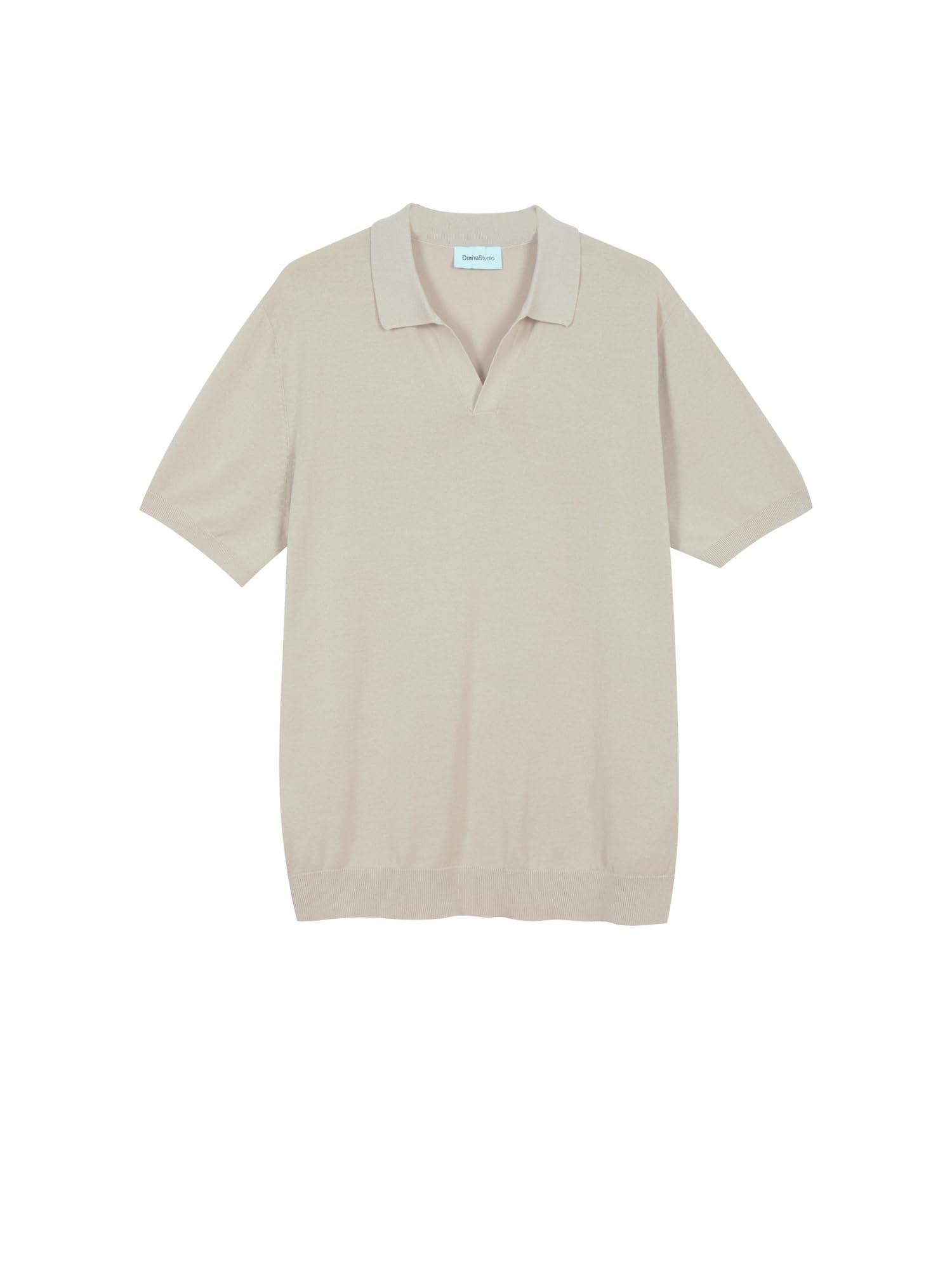 Diana Studio Polo In Cotone Fresco Senza Botttoni Cotton for Men