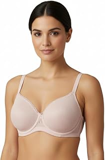 Selene, Women's Shaping Bra Cross High Band with Underwire and Decorated Padded Cups, Violet Collection