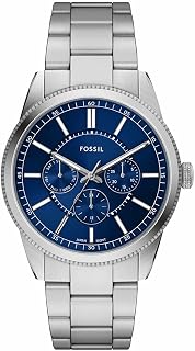 Fossil Pearson Men's Watch, Multifunction Quartz Movement with Stainless Steel or Leather Strap