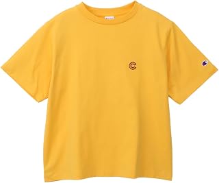 半袖Tシャツ 半袖 丸首 Relax Fit 綿100% COTTON USA ワンポイントロゴ刺繍 ガーメントウォッシュ ショートスリーブTシャツ ウィメンズベーシック