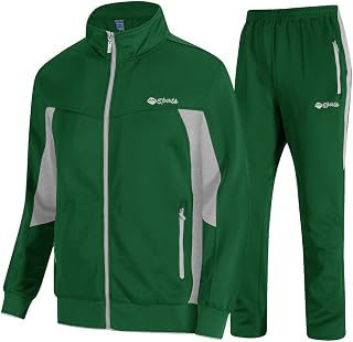 TBMPOY Men's Tracksuits Sweatsuits for Men Sweat Track Suits 2 Piece Casual Athletic Jogging Warm Up Full Zip Sets