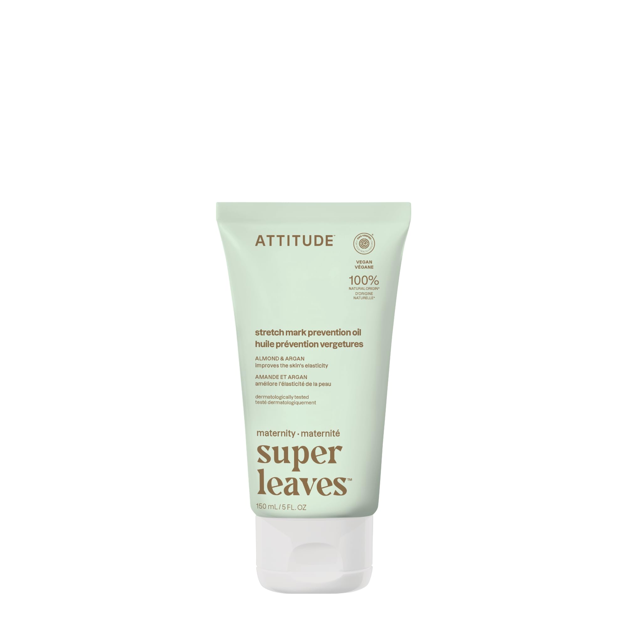 ATTITUDE Pregnancy Stretch Mark Oil, Made in Canada, EWG Verified, Dermatologica