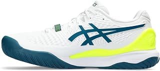 ASICS Resolution 9 Uomo Men Tennis Shoes White Blue