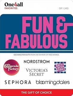 One4all Physical Gift Card | Multi-Brand - Fun & Fabulous - $50