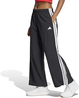 adidas Women's Essentials 3-Stripes Lifestyle Woven Parachute Pants