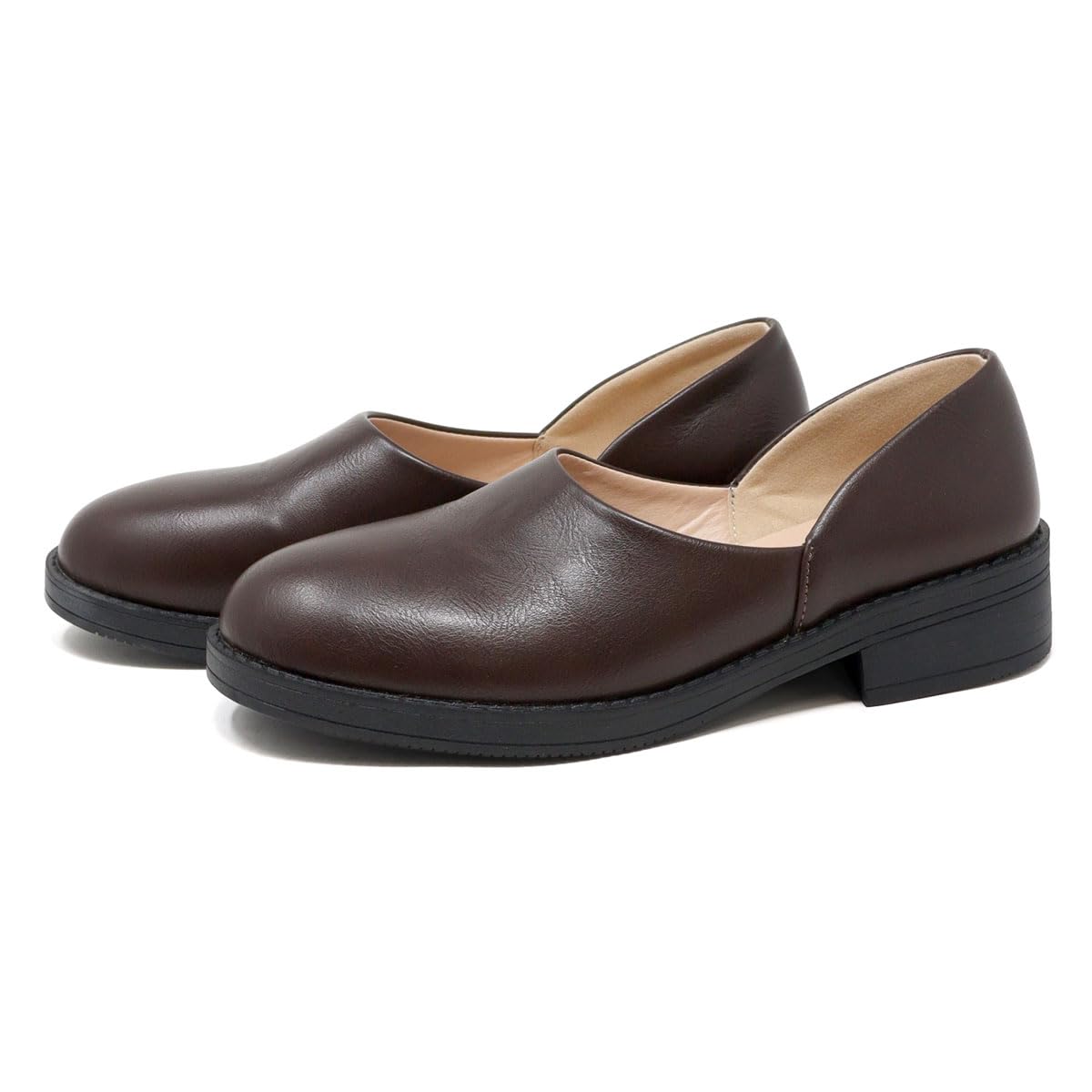 San-A-Plus Feminine 3771 Women's Slip-on Manish Side-Cut Doctor Shoes, 1.6 inche