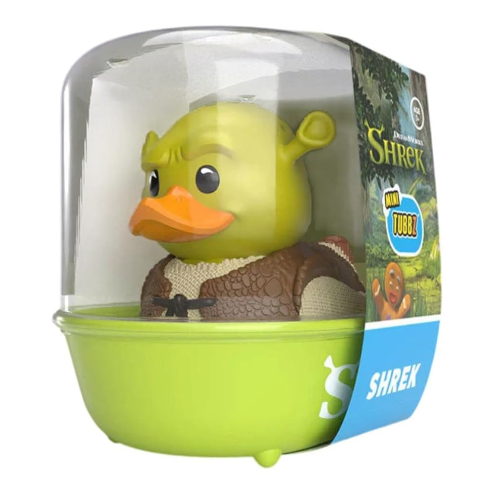 TUBBZ: Shrek - Shrek Mini Rubber Duck Collectable Toy 5 cm | Official Shrek Merc