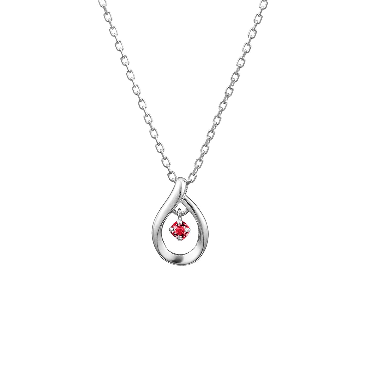[4°C] Official Silver Necklace with Jewelry Case, Elegant Teardrop, Anniversary 