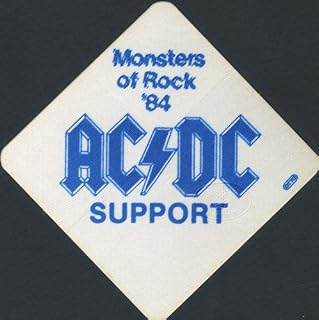 AC/DC 1984 Monsters Of Rock Backstage Pass