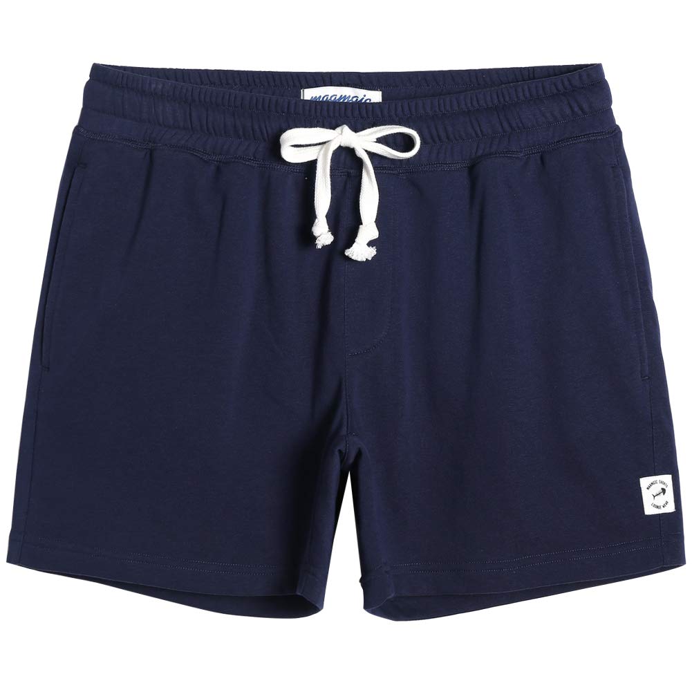 maamgic Mens Athletic Gym Shorts 5/7" Elastic Waist Casual Pajama Pocket Jogger 