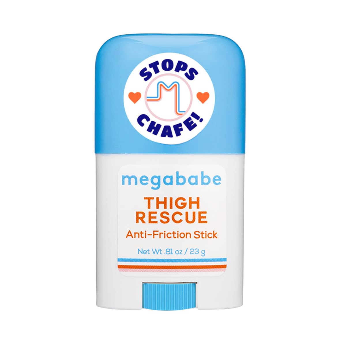 Megababe Thigh Rescue Anti-Chafe Stick Mini | Travel size, great for on-the-go |