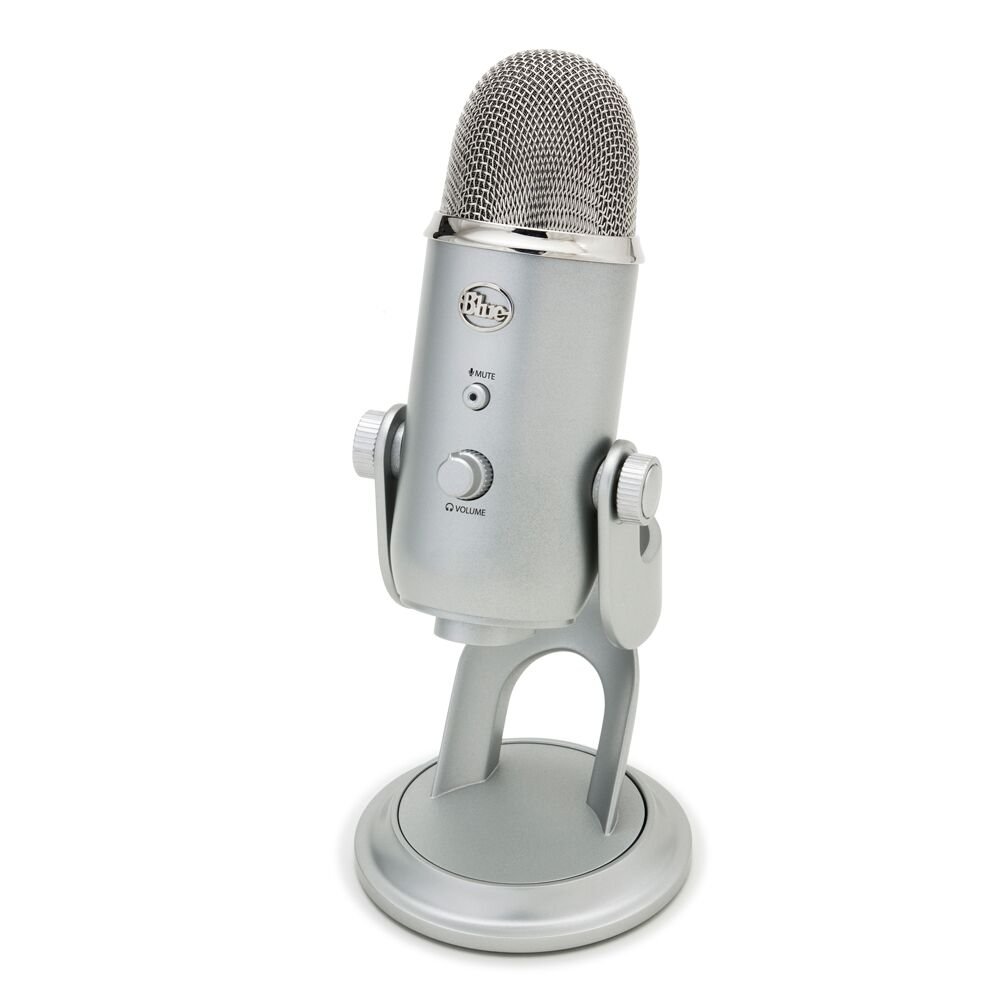 Blue Yeti USB Microphone, Silver (Renewed)
