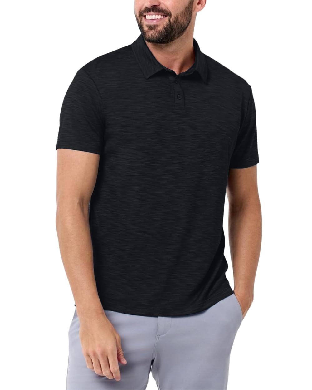 Dri Fit Polo Shirts for Men Moisture Wicking Quick Dry Golf Polo S-4XL