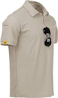 JACKETOWN Men's Short Sleeve Polo Shirt Quick Dry Breathable Polo Tennis Polo Summer Men's Golf Sports Shirt Casual Basic Polo