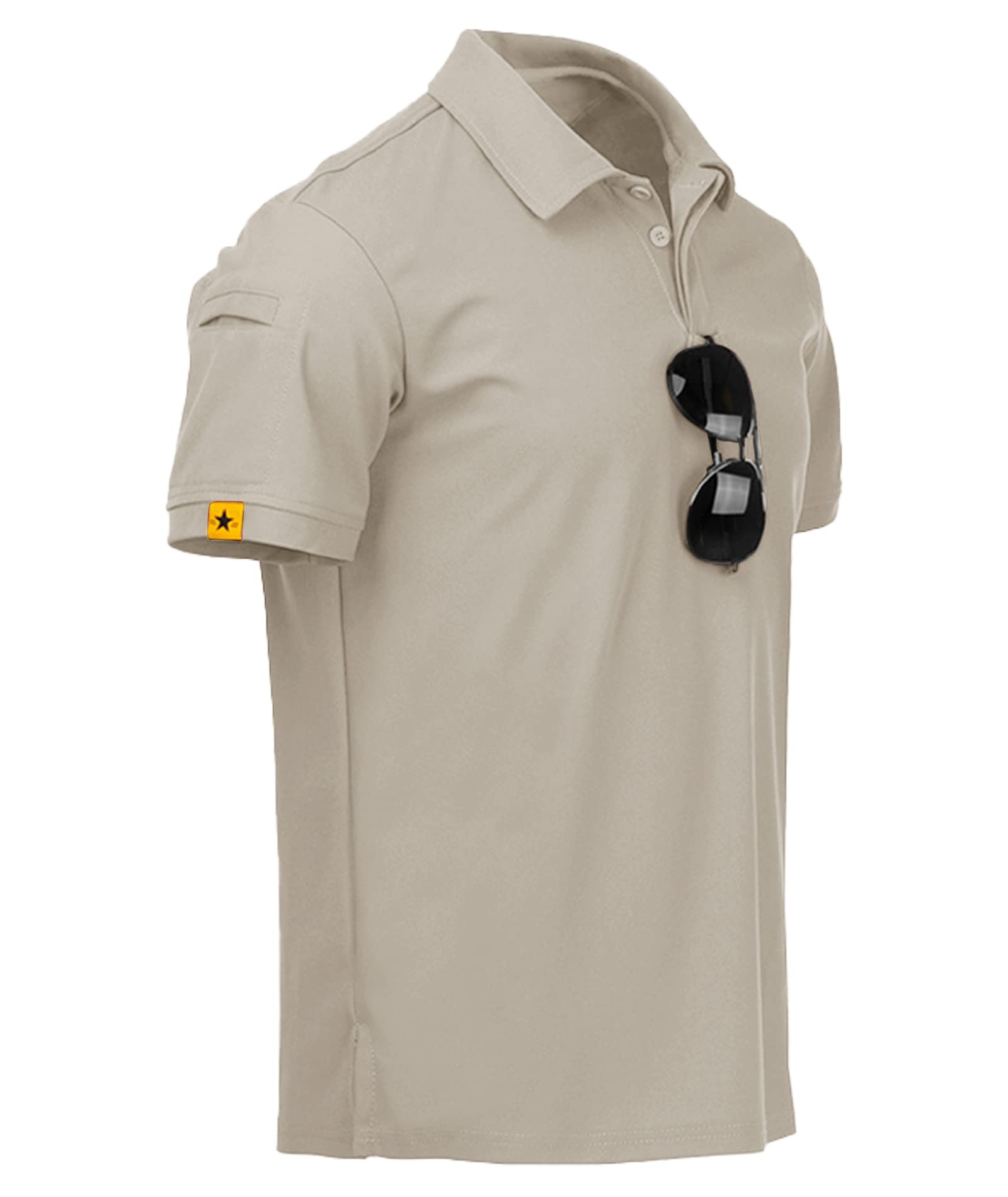 JACKETOWN Men's Short Sleeve Polo Shirt Quick Dry Breathable Polo Tennis Polo Su