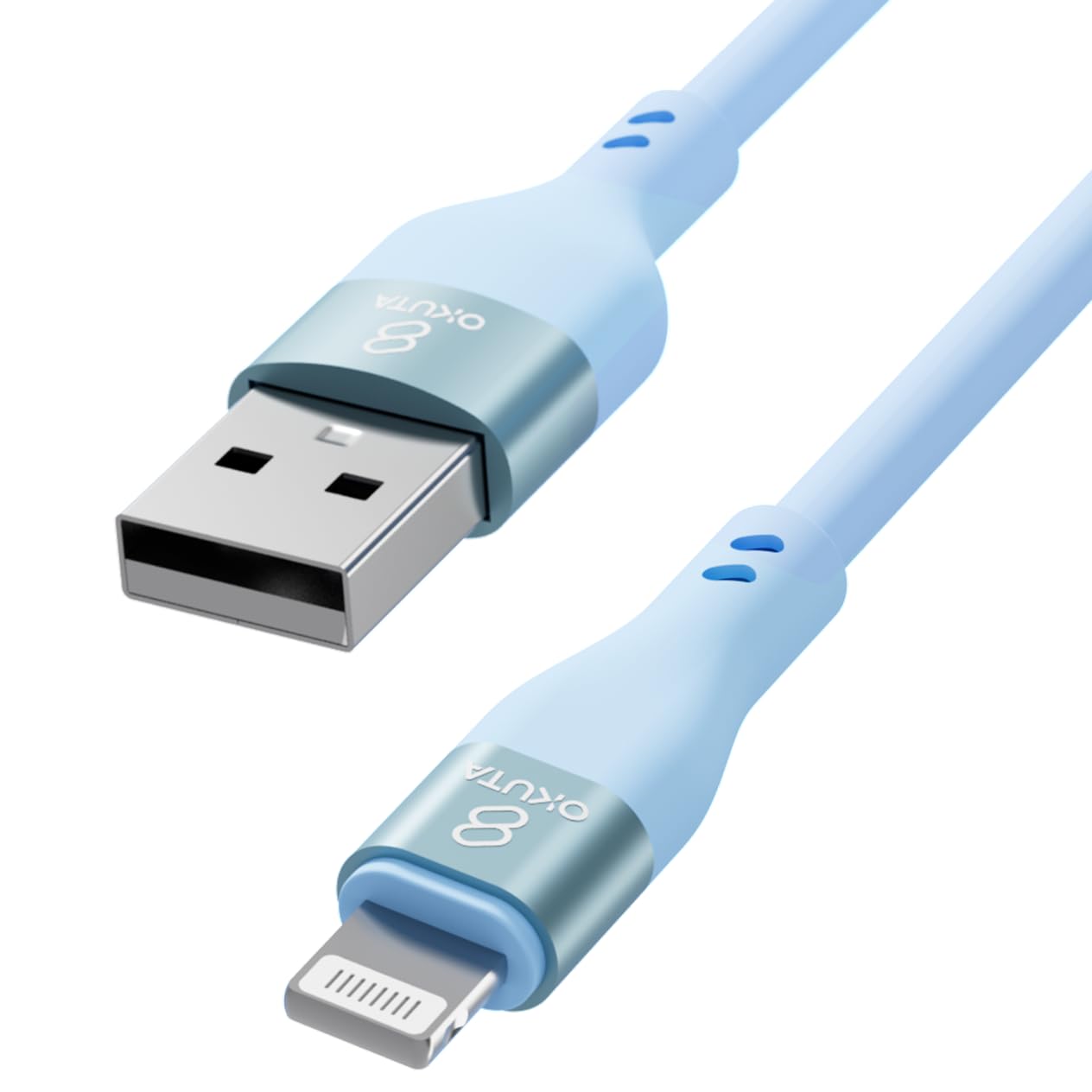OKUTA iPhone Charging Cable (1 Piece) Lightning Cable Charger Cord High Speed Da