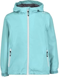 CMP Windproof And Waterproof Rain Jacket Wp 10,000 Rain Jacket Girls and Girls