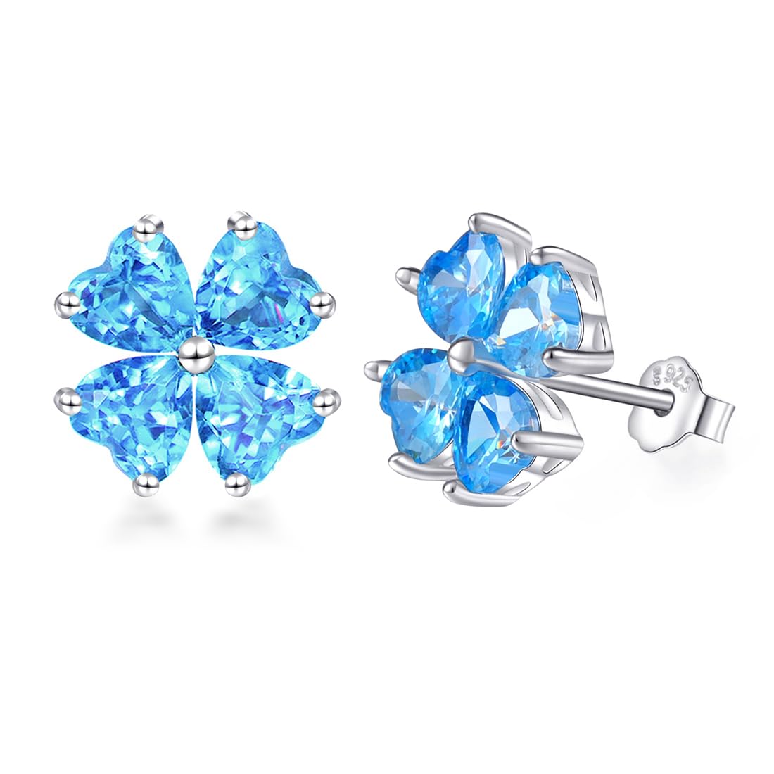 Elegant Lucky Women's Earrings, Hypoallergenic, Birthday, Popular, Four Leaf Clo