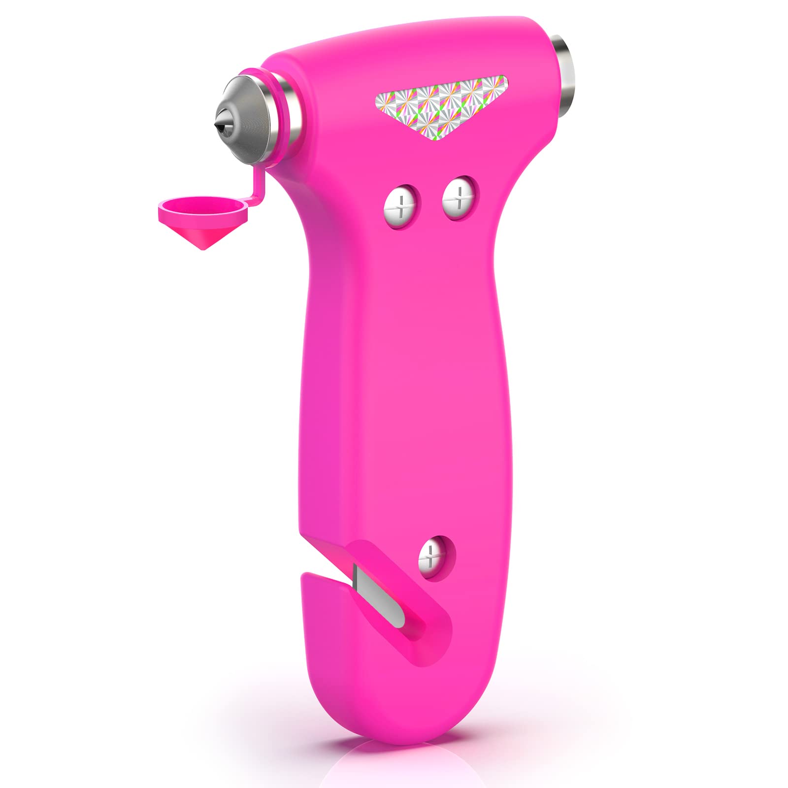 THINKWORK 3-in-1 Pink Car Safety Hammer Gift for Women, Family, Children | Auto 