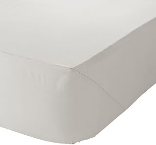 Catherine Lansfield Easy Iron Percale Combed Single Fitted Sheet Cream