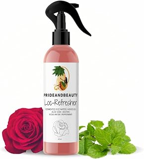 Rose Water & Peppermint Loc Spray for Dreads, Sisterlocks & Protective Styles – Lightweight Daily Moisturizer, Scalp Refresher, No Buildup – Pride & Beauty, 4 oz