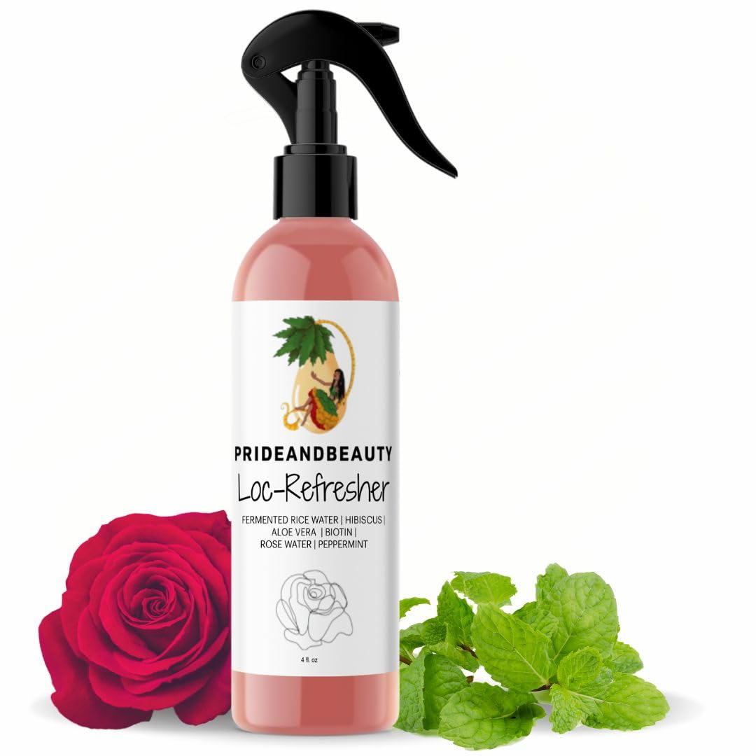 Rose Water & Peppermint Loc Spray for Dreads, Sisterlocks & Protective Styles – 