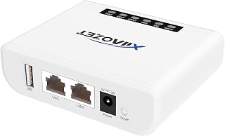 Xiiaozet LK100W Wireless Print Server, USB 2.0 Printer Sharing | Convert USB printers to network printers via Ethernet or WiFi; share one printer with multiple computers