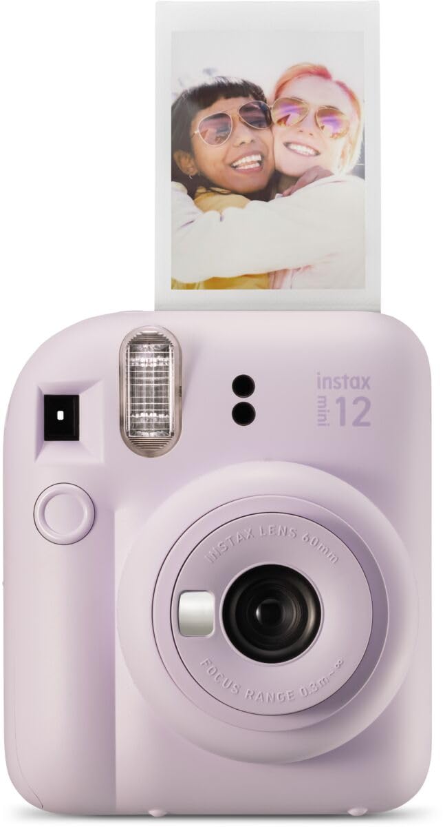 Fujifilm Instax Mini 12 Instant Camera - Lilac Purple | Automatic exposure with 