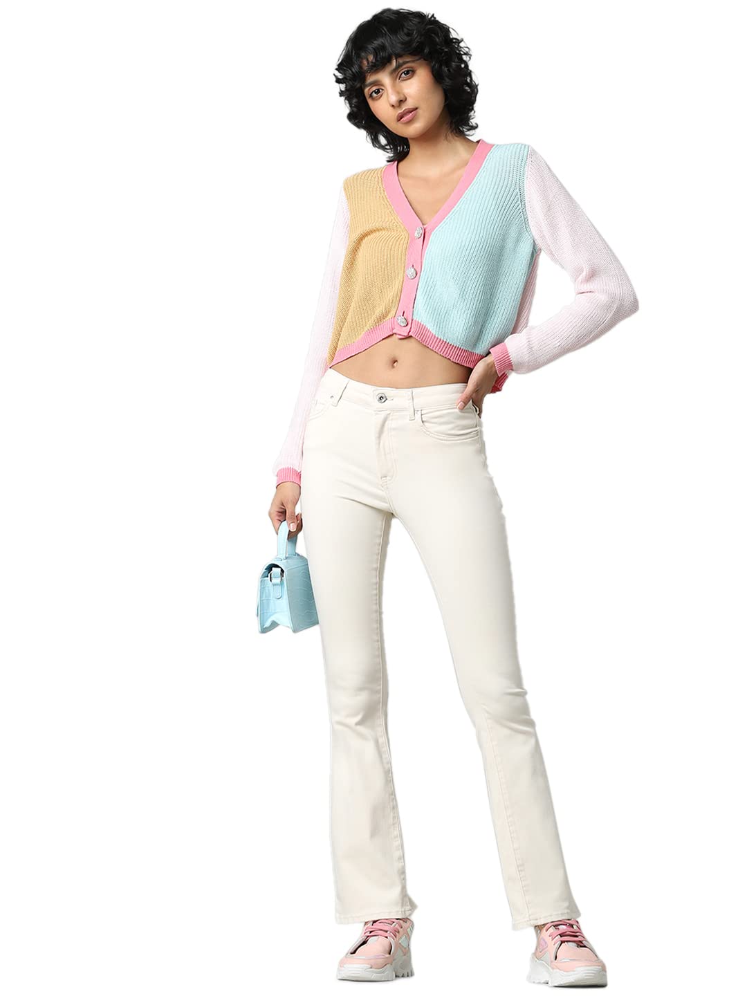 ONLY Female Flared Fit Jeans ONLBlush Life Mid Flared Jeans