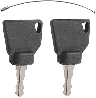 2pcs Ignition Keys Compatible with JCB Heavy Equipment – Fits 701/45501, 331/26790, 333/Y1374, 14607 – for Backhoe, Excavator, Loader, Telehandler – Compatible with Skytrak, Bomag, Bobcat, New Holland