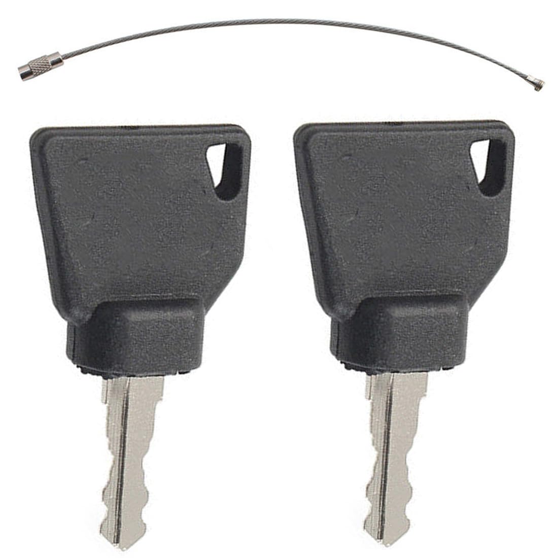 2pcs Ignition Keys Compatible with JCB Heavy Equipment – Fits 701/45501, 331/267