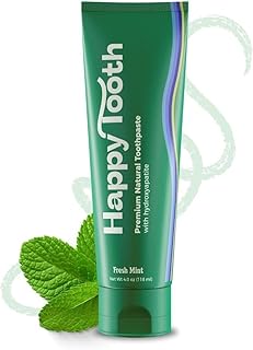 Hydroxyapatite Toothpaste, Whitening, Fluoride Free, Fresh Mint, 4oz | Fluoride Free Toothpaste For Kids, Toddlers, Adults, SLS Free, Remineralizing, Enamel Safe, Dentist Formulated, Oral Care