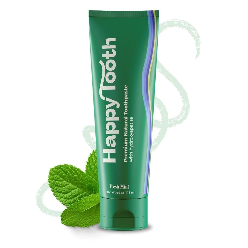 Hydroxyapatite Toothpaste, Whitening, Fluoride Free, Fresh Mint, 4oz | Fluoride 