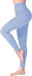 SINOPHANT Women's High Waist Sports Leggings, Opaque Tummy Control Leggings, Elastic Leggings, Women's Dress Leggings, Buttery Soft